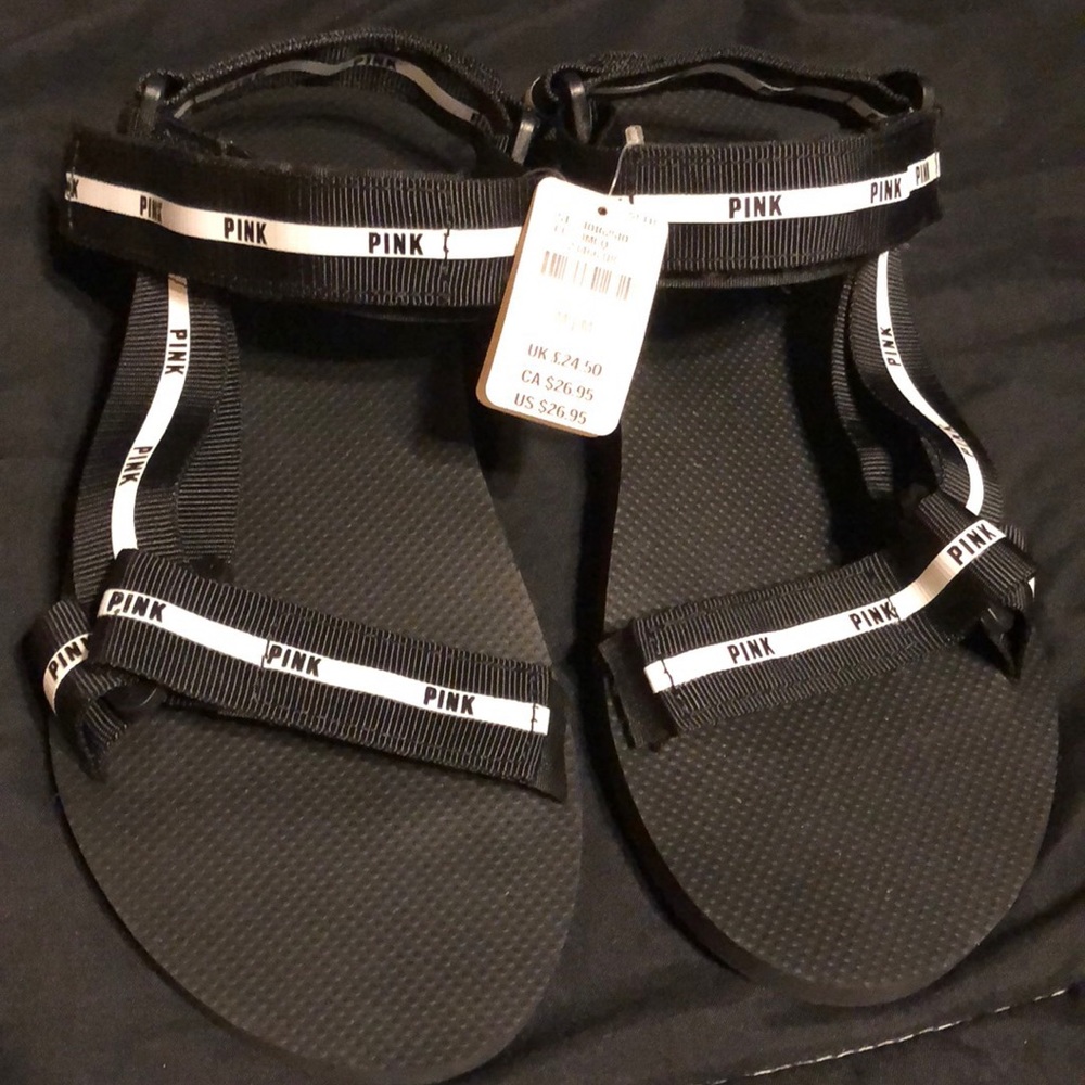 NWT Velcro PINK sandals